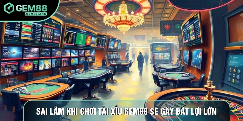 Sai lầm khi chơi tài xỉu gem88 sẽ gây bất lợi lớn Sai lầm khi chơi tài xỉu gem88 sẽ gây bất lợi lớn