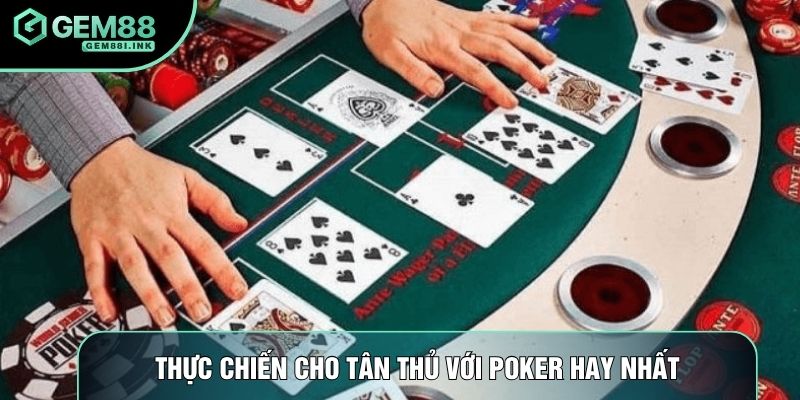 Thực chiến cho tân thủ với Poker hay nhất